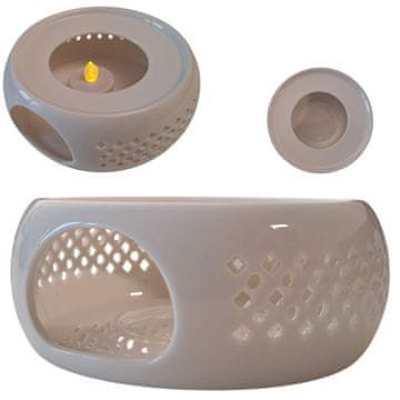 Keramički grijač ZA vrč, kuhalo za vodu, ZA svijeću, lampa za čaj, bijela