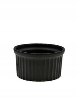 Orion Zdjela za Creme Brulee, kalup za muffine otporan na toplinu, crni porculan