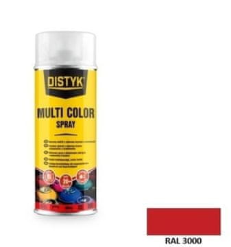 DISTYK MULTI COLOR SPREJ RAL 3000 VATRENO CRVENA 400 ml, 12 komada