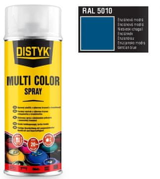 DISTYK MULTI COLOR SPREJ RAL 5010 ENCIJANSKO PLAVA 400 ml, 12 komada