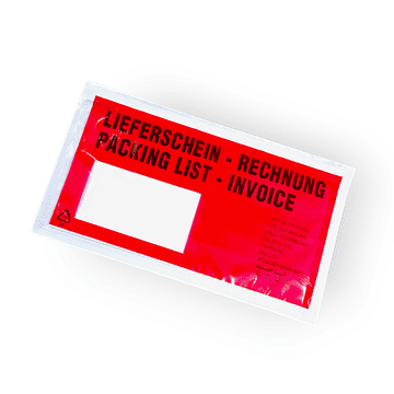 DL naljepnica s tiskom (LIEFERSCHEIN RECHNUNG) pakiranje samoljepljivih omotnica. 100 kom.
