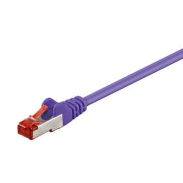 Goobay S/FTP (PiMF) CAT 6 patch 1,5m ljubičasti mrežni kabel