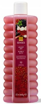 Avon Velvet Joy pjena za kupanje s mirisom kupine i crvene čokolade 500 ml