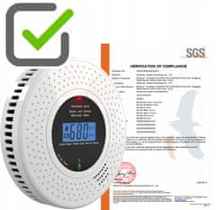 RTX Detektor dima i ugljičnog monoksida 2 u 1 TUYA ZIGBEE CERTIFICIRAN