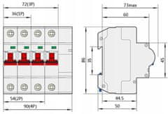 RTX 3-fazni podesivi osigurač 2-6 3A WiFi Tuya # Mjerenje energije