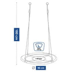 Aga Viseća ljuljačka krug 110 cm Plava