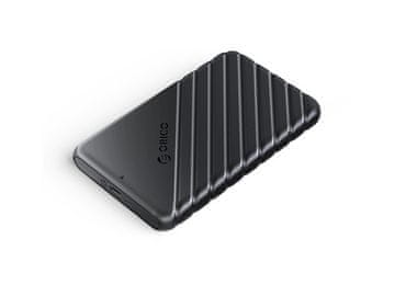 Orico Vanjsko kućište za 2,5-inčni HDD/SSD, USB-C 3.1 UASP na SATA 3, bez alata, crno, 25PW1C-C3