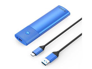 Orico Vanjsko kućište za M.2 SATA 2230–2280 na USB 3.2 Gen 1 Type-C, 5 Gbps, aluminij, plavo, PWM2