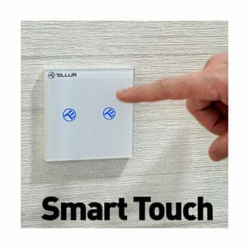 Tellur TELLUR WIFI SS2N prekidač, 2x, 1800W, 10A
