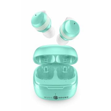 MUSICSOUND Music Sound FLOW, Bluetooth TWS slušalice, mint