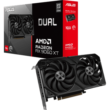 ASUS Grafička kartica Dual Radeon RX 9060 XT OC, 16GB GDDR6, PCI-E 5.0 DUAL-RX9060XT-16G