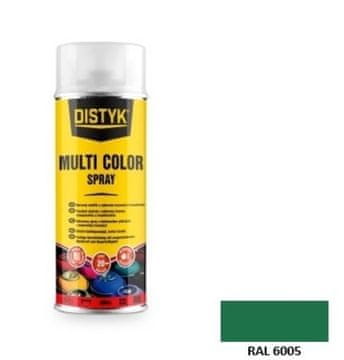 DISTYK MULTI COLOR SPREJ RAL 6005 MAHOVINASTO ZELENA 400 ml, 12 komada