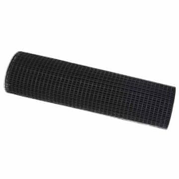 Vidaxl Zavarena žičana ograda Siva