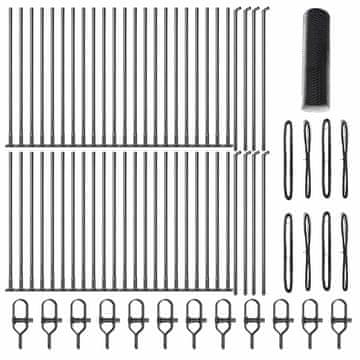 Vidaxl Stup za ogradu Siva