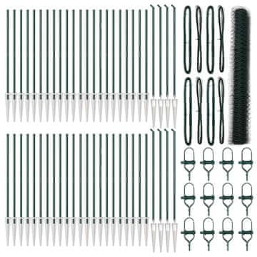 Vidaxl Stup za ogradu Zelena