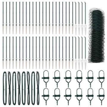 Vidaxl Stup za ogradu Zelena