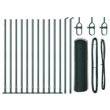 Vidaxl Stup za ogradu Zelena