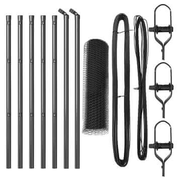 Vidaxl Stup za ogradu Siva