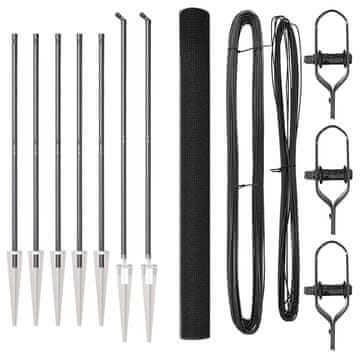 Vidaxl Stup za ogradu Siva