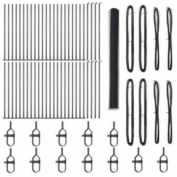 Vidaxl Stup za ogradu Siva