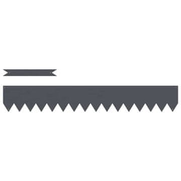 Vidaxl Ograda oko Travnjaka 10 pcs Antracit 100 x 0,05 x 15 cm