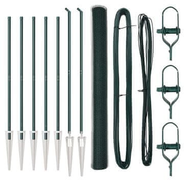 Vidaxl Stup za ogradu Zelena