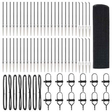 Vidaxl Stup za ogradu Siva