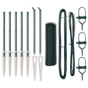 Vidaxl Stup za ogradu Zelena