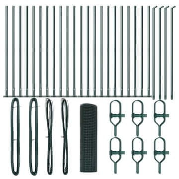 Vidaxl Stup za ogradu Zelena