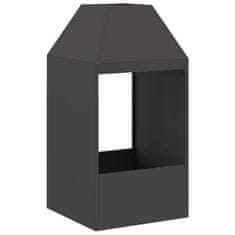 Vidaxl Kamin Crna 50 x 50 x 100 cm Čelik