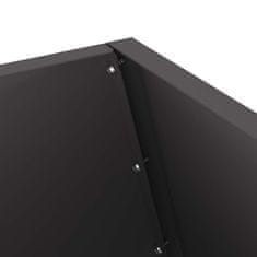 Vidaxl Kamin Crna 50 x 50 x 100 cm Čelik