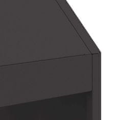 Vidaxl Kamin Crna 50 x 50 x 100 cm Čelik