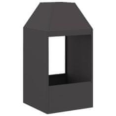 Vidaxl Kamin Crna 50 x 50 x 100 cm Čelik