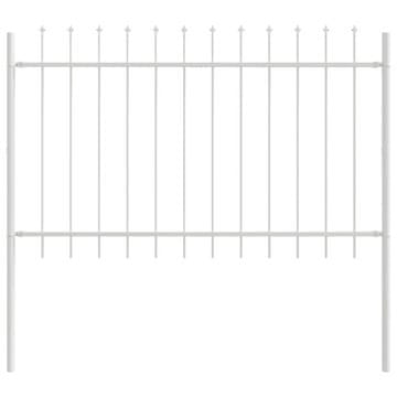 Vidaxl Vrtna Ograda Woerden Bijelo 1,7 x 1,2 m Čelik s prahom