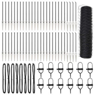 Vidaxl Stup za ogradu Siva