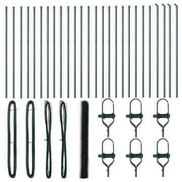 Vidaxl Stup za ogradu Zelena