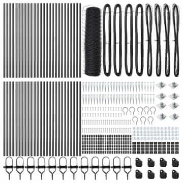 Vidaxl Stup za ogradu Siva