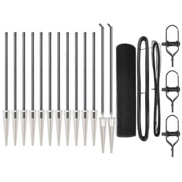 Vidaxl Stup za ogradu Siva