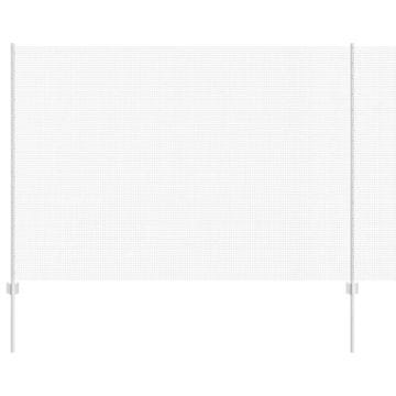 Vidaxl Ograda s postovima Srebrna