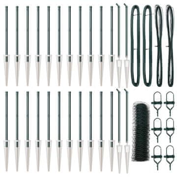 Vidaxl Stup za ogradu Zelena