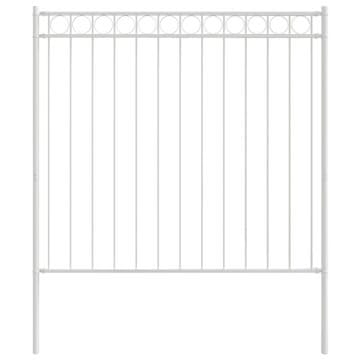 Vidaxl Element Ograde ASSEN Bijelo 170 x 170 cm Čelik