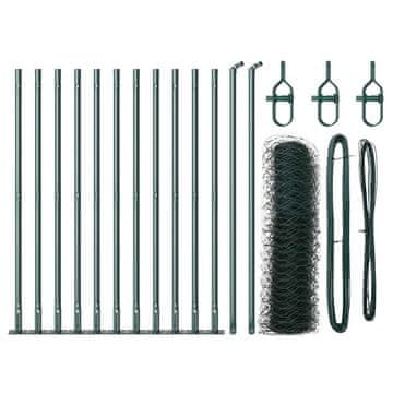 Vidaxl Stup za ogradu Zelena