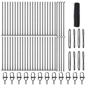 Vidaxl Stup za ogradu Siva