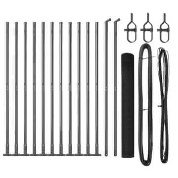 Vidaxl Stup za ogradu Siva