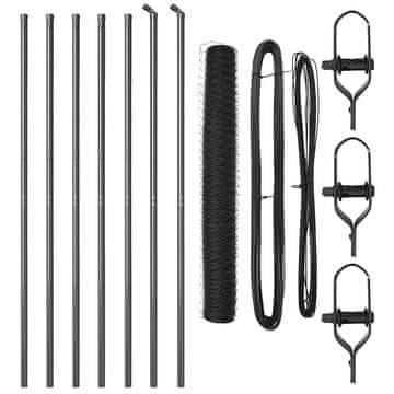 Vidaxl Stup za ogradu Siva