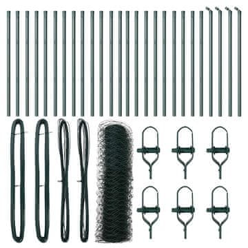 Vidaxl Stup za ogradu Zelena