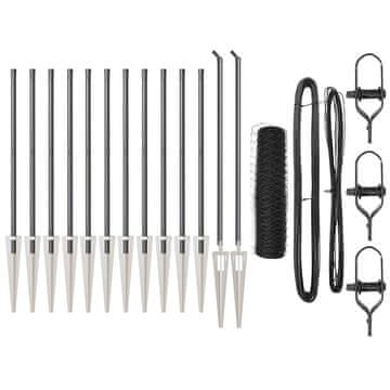 Vidaxl Stup za ogradu Siva