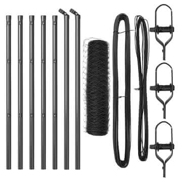 Vidaxl Stup za ogradu Siva