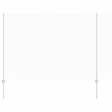 Vidaxl Ograda s postovima Srebrna