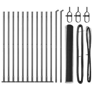 Vidaxl Stup za ogradu Siva